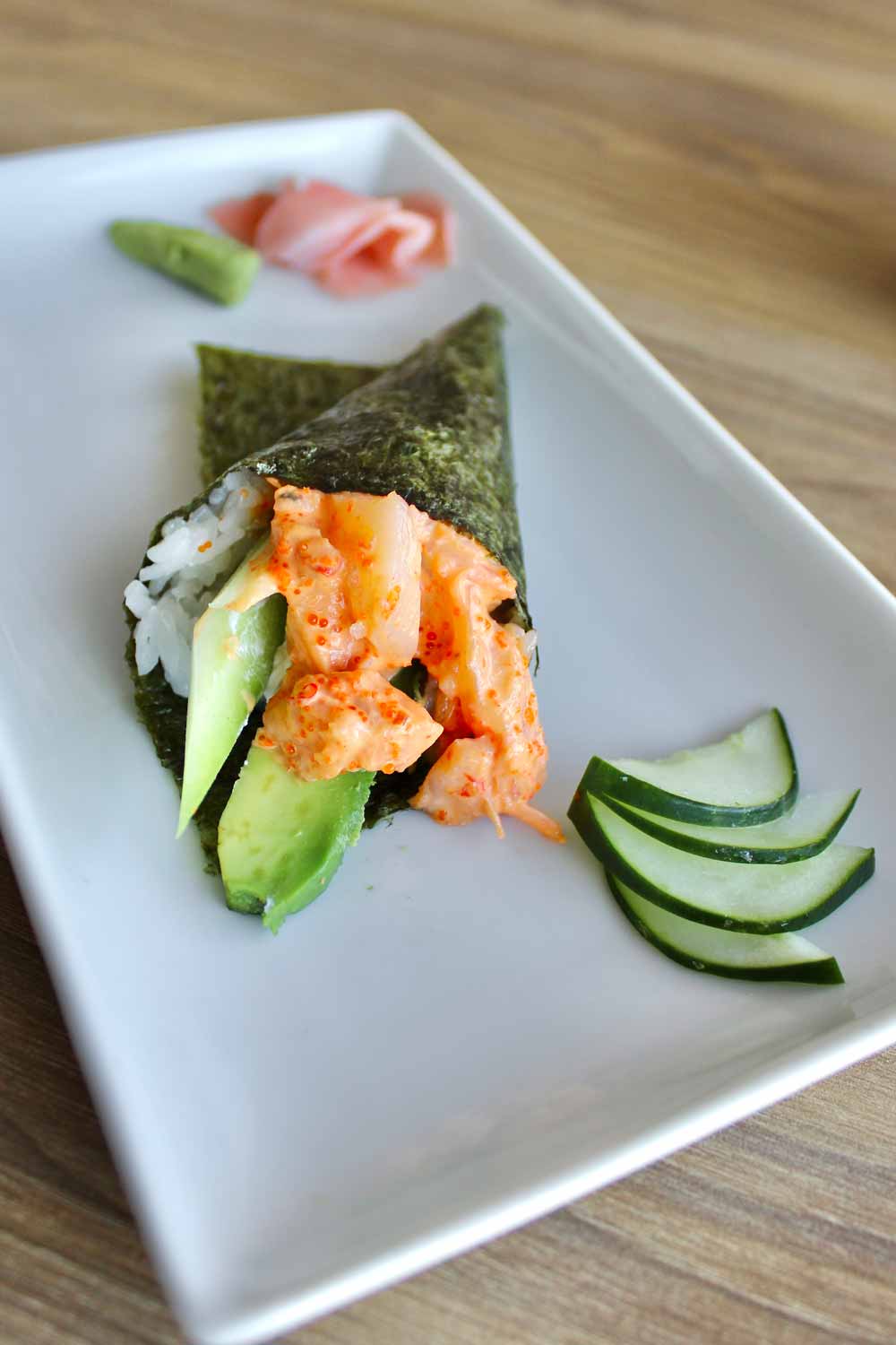 Temaki de Salmón en KYOZON SushiBar